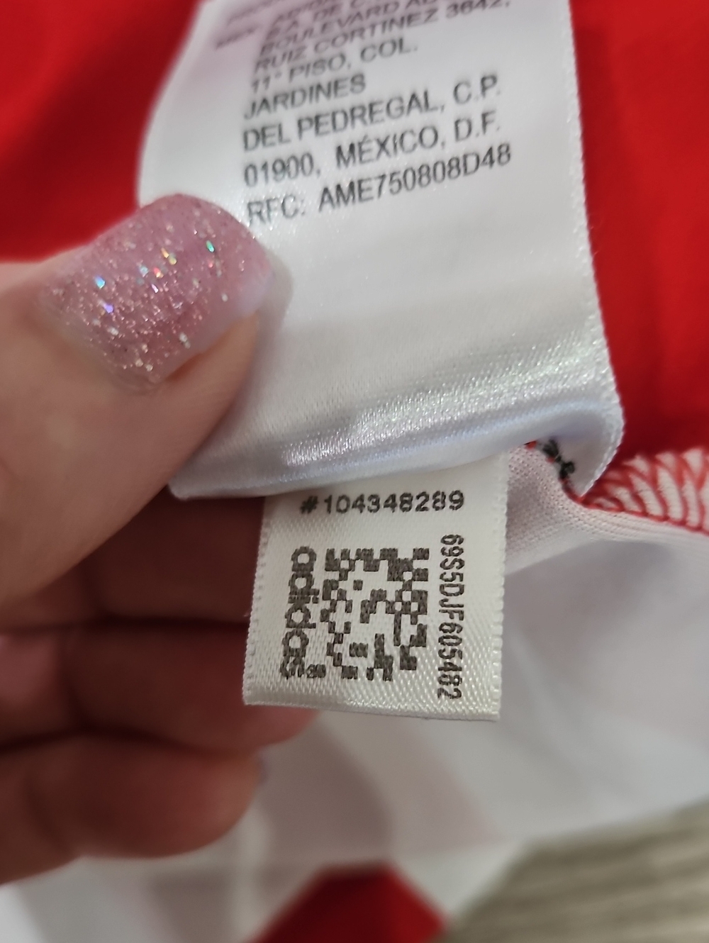 Adidas Chivas Red and White Striped Soccer Jersey Size XL - Picture 15 of 15